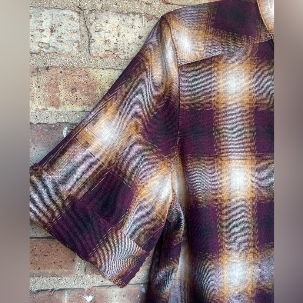 Pendleton Wool Plaid Button-Up Blouse - image 3